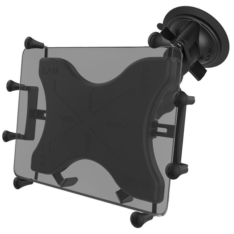 RAM Twist-Lock Suction Cup with Universal X-Grip Cradle 12"